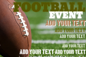 football party poster template