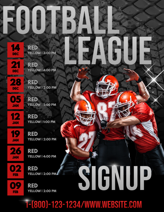 Football Poster template PosterMyWall