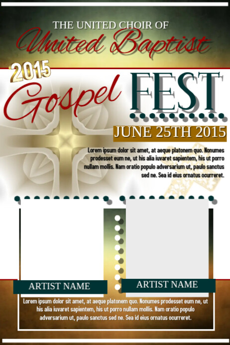 Gospel Fest Template PosterMyWall