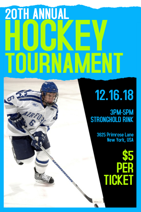 Hockey Flyer Template