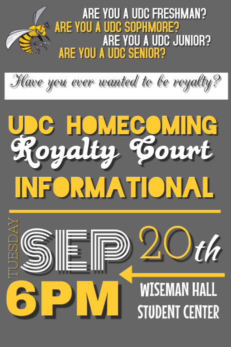 Homecoming template | PosterMyWall