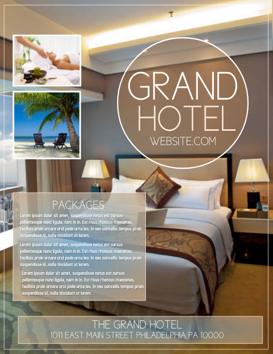 Hotel template PosterMyWall