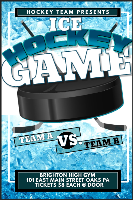 Hockey Flyer Template