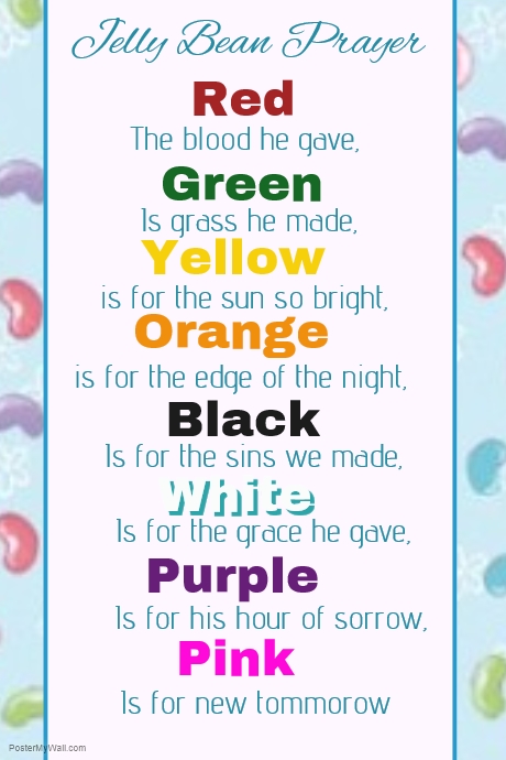 Jelly Bean Prayer Template | PosterMyWall