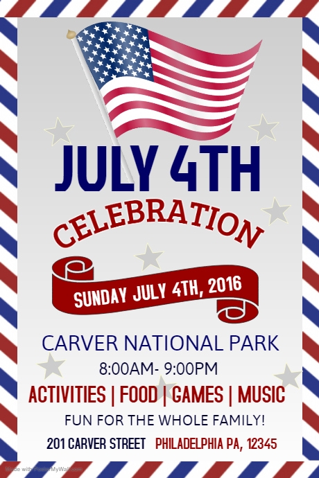 fourth of july flyer template free july 4th template postermywall fourth of july flyer template free july 4th template postermywall