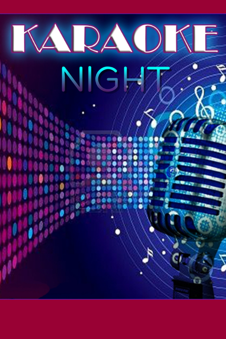 Karaoke Template PosterMyWall