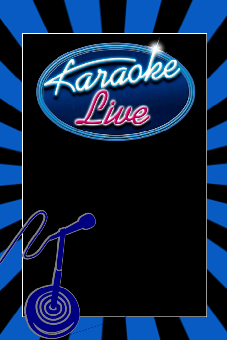 Karaoke Template PosterMyWall