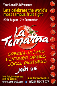 la tomatina flyer template