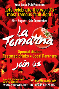 la tomatina flyer template