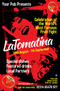 la tomatina flyer template