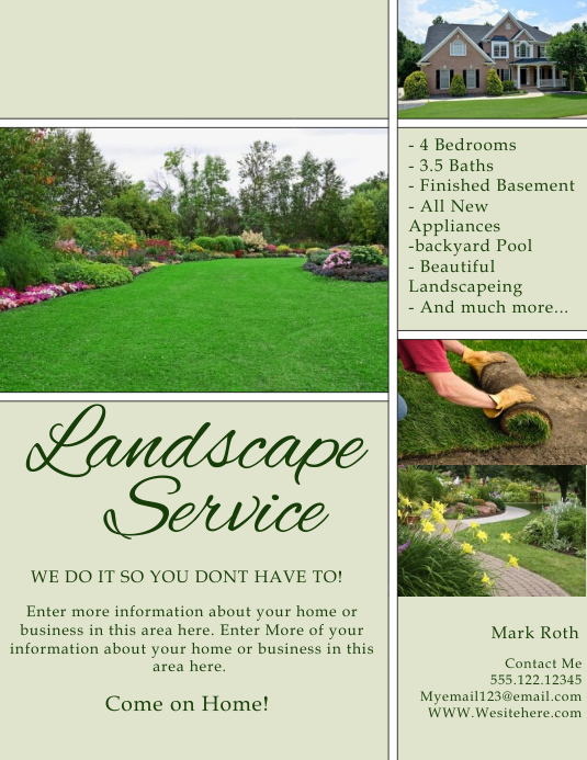 LANDSCAPING template PosterMyWall