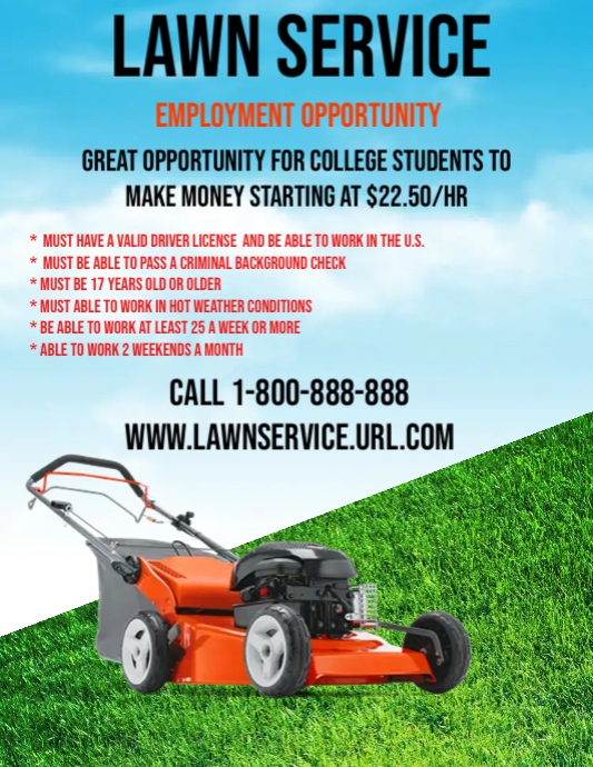 lawn care flyer ideas