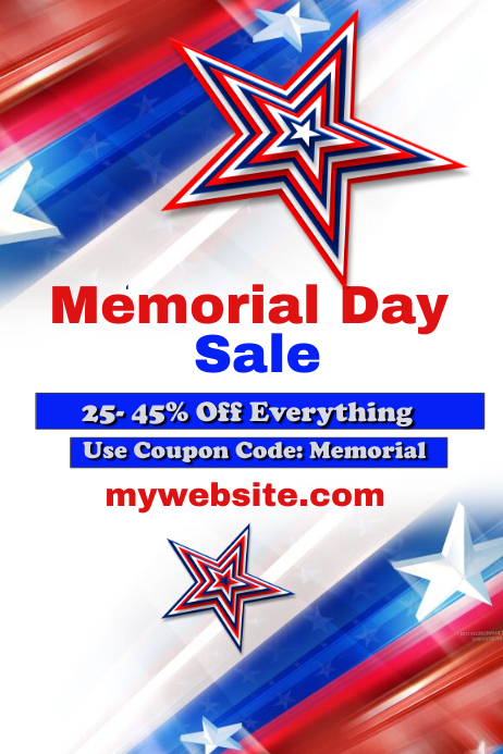 Memorial Day Sale Event template : PosterMyWall