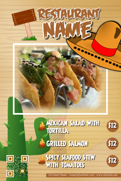sample flyers for food business
