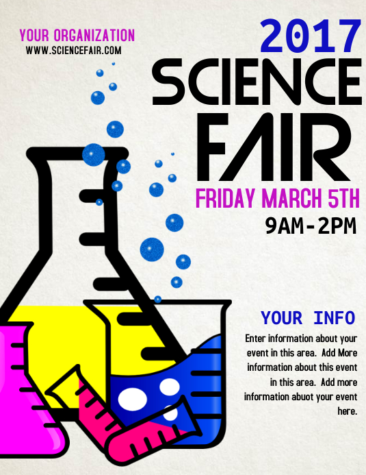 SCIENCE FAIR template PosterMyWall