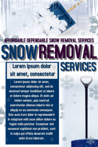 free snow plowing flyer