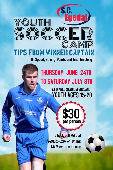 soccer flyers templates