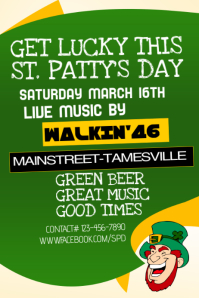 st patricks day party flyer template