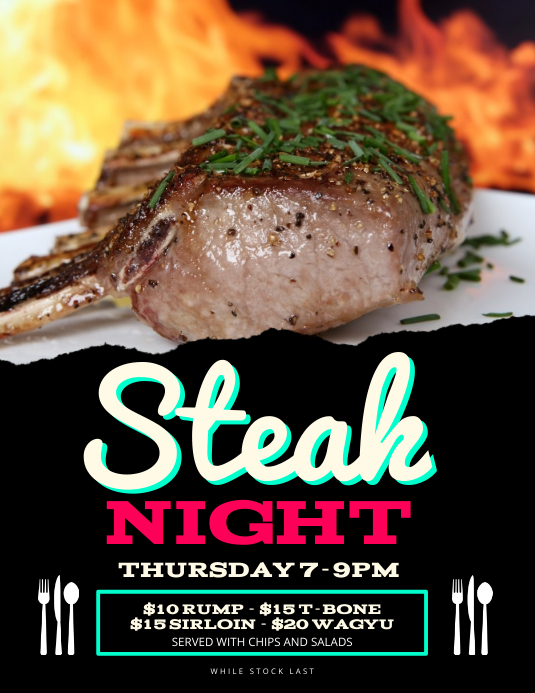 Restaurant Flyer Template PosterMyWall