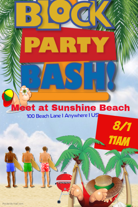 Block Party Template Flyers Free
