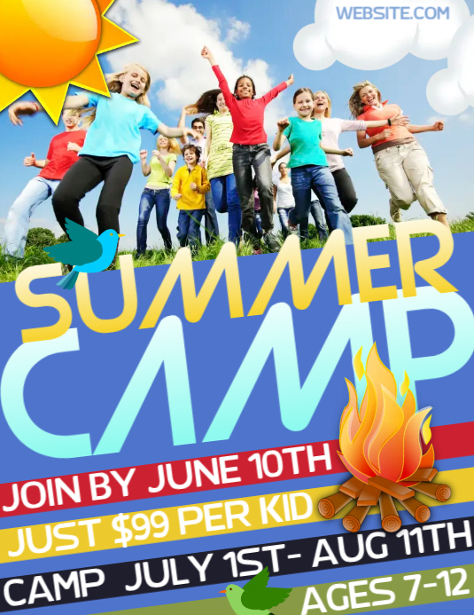 Summer Camp template PosterMyWall