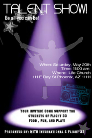 school talent show flyers