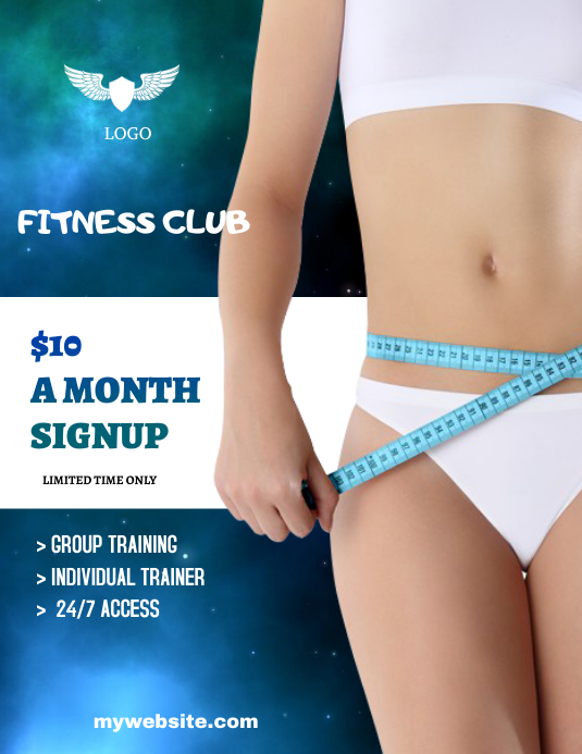 transformation challenge no excuses template postermywall fitness challenge flyer template