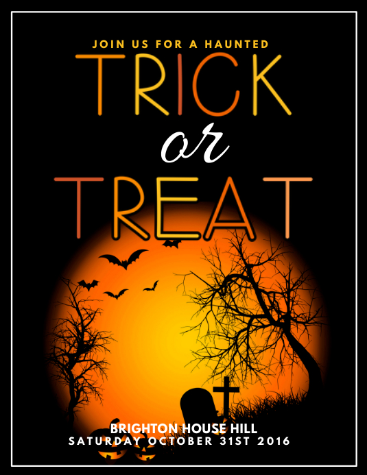 Trick or Treat template PosterMyWall