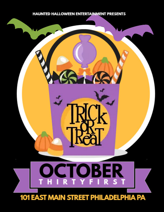 Trick or Treat template PosterMyWall