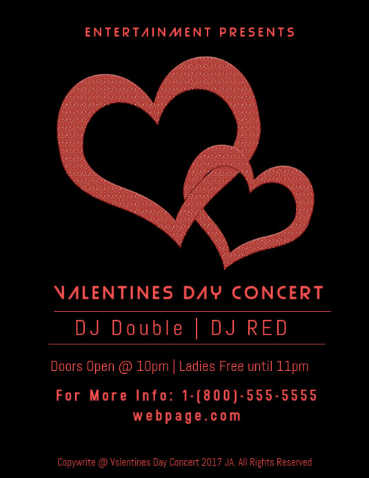 Valentines Day Concert template | PosterMyWall