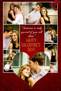 valentines day photo collage template