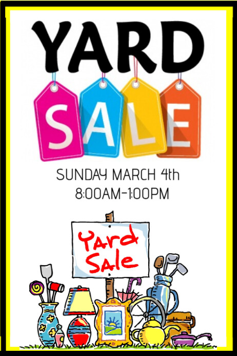 Yard Sale Template PosterMyWall