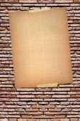 brick and banner poster background